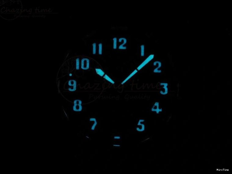 MIROTIME 0418 Practical Calatrava 5524 Pilot Travel Time SS GRF Blue Dial on Black Leather Strap A324 V 7107